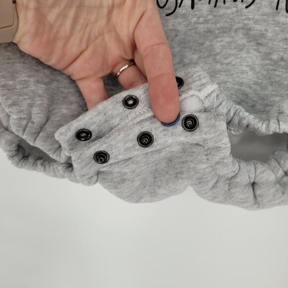 Jessyca Kids size 80 US 1 2 Snap fleece lined long sleeve sweatshirt romper Dino - Picture 8 of 13